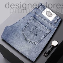 Jeans da uomo firmati jeans stampati ricamati da uomo primavera nuova tendenza pantaloni slim moda P9qs 11s2