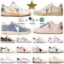 Luxury Designer Super Star Shoes Ball-Star Sneakers Golden Goooose OG Italy Brand Loafers Flat Sole Platform For Mens Women Trainers Outdoor Casual Shoe Dhgate