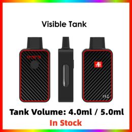 New Style IMINI C18 Black Colors 510 Clear Visible Tank Empty Vape Atomizers 4.0ml 5.0ml Empty Oil Vaporizer D8 D9 380mAh Preheat USB Recharge Device Ceramic heating Pod