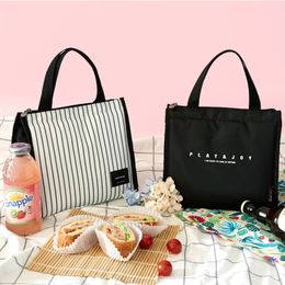 Evening Bags Simplicity Lunch Bag Office Worker Bring Meals Thermal Pouch Child Picnic Beverage Snack Fruit Keep Fresh Handbags Accessories 231019