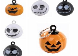 Halloween pumpkin skull Jingle Bell Pet puppy kitten cat Decorations Pendants Key DIY for collar leashes necklace Dog Accessories9204990