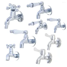 Bathroom Sink Faucets Polished Chrome Wall Mount Mop Pool Faucet /Garden Water Tap / Laundry Taps Washing Machine Mzh300