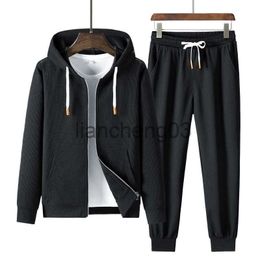 Men's Tracksuits 2023 new mens cardigan suits sport hoodie pants 2 piece matching sets outfit clothes for men clothing tracksuit sweatshirts 5603 J231023