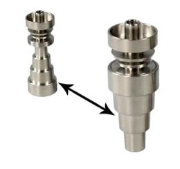 titanium nail domeless universal male female fit 10mm 14mm 18mm 6in1 for glass bongs glass tube free LL