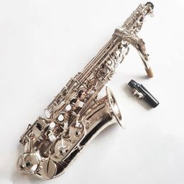 Classic 802 silver professional Alto saxophone E-flat one-to-one structure Model instrument hand carved one-to-one pattern