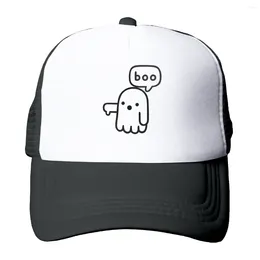 Ball Caps Trucker Hats Ghost Of Disapproval Mesh Net Baseball Cap Snapback Outdoor Kpop Adjustable Peaked Hat For Men Women