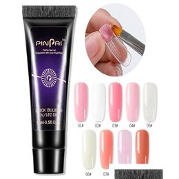 Nail Gel 15Ml Poly Acryl Uv Led Builder Nails Acrylic Gels For Quick Art Tips Extension Crystal Extend 13426612923 Drop Delivery Hea Dhlod