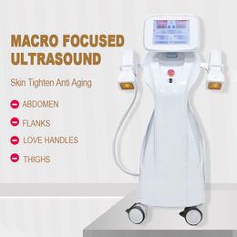 Hot Sale Focused Ultrasound Cryo Fat Remover Hifu Machine Body Tightening High Intensity Cooliposon 2 Handles Slimming Equipment