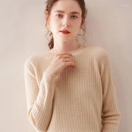 Women's Sweaters 2023 Autumn And Winter Round Neck Cashmere Sweater 100 Pure Pullover For Women Loose Fit Knitted Bottoming Shirt