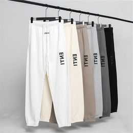 Pantaloni firmati moda Pantaloni da uomo Pantaloni sportivi casual di lusso di fascia alta casual Matcha verde caffè marrone tuta da jogging allacciata Luckh