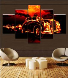 Antique Cars Vintage Cars5 Pieces HD Canvas Printing New Home Decoration Art PaintingUnframedFramed3918166