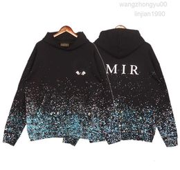 2023Mans Fall Star Splash Ink Flower Print Hoodys Jogger Tracksuit Pullover