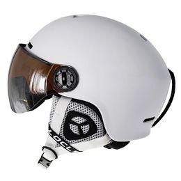Cycling Helmets LOCLE Upgrade Goggles Skiing Helmet Visor InMold PCEPS Winter Outdoor Sports Riding Snowboard Skate Snow 231023