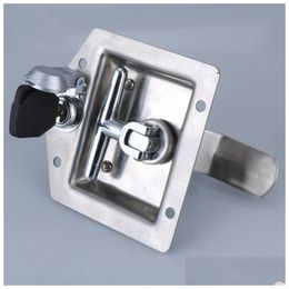 Door Locks Stainless Steel Truck Door Hardware Electric Cabinet Knob Lock Fire Box Toolcase Handle Industrial Equipment Pl Home Garden Dhr6E