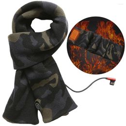 Bandanas Winter Warm Heating Scarf USB Rechargeable Electric Heated 3 Modes Neck Warmer Unisex Washable For Cycling