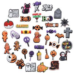 Wholesale Shoes Charms Assorted Design Halloween PVC Shoe Charms Decorations