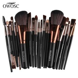 Makeup Tools OWOSC 22Pcs Brushes Tool Set Cosmetic Powder Eye Shadow Foundation Blush Blending Natural Beauty Make Up Brush Maquiagem 231023