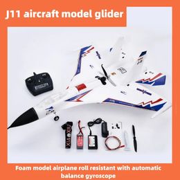 Aircraft Modle J11 Plus Model Foam Gps Version Remote Control Glider Roll Stunt Fighter Fall Resistant Self Balancing Gyroscope Aircra 231021