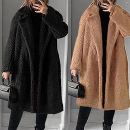 Women's Vests Warm Thick Jackets Ladies Artificial Plush Overcoat Winter Jacket Cosy Outerwear Faux Fleece Fluffy Coat 2023