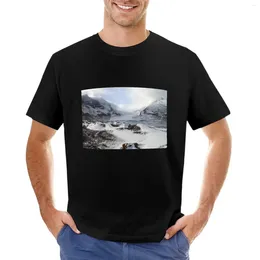 Men's Polos Athabasca Glacier Jasper Canada T-Shirt Aesthetic Clothing Anime Summer Clothes Mens T Shirt Graphic