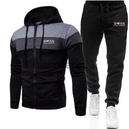 Men's Tracksuits Brand BOS5 Spring And Autumn Hot Trend Coat Trousers Hooded Sports Casual Suit Men's Zipper Large Size Long-Sleeved Suit J231023