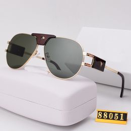 shades Fashion Top Quality Classic Pilot Style Gradient Sunglasses brands Men Women Brand Design Sun Glasses with Case 88051