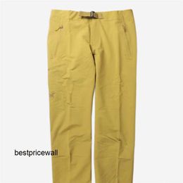 Outdoor Sweatpants Arcterys Mens Pants Arcterys Soft Shell Charge Pants Mens Arcterys Gamma Ar Pant Windproof and Warm 27585 29701 27585daze Copper Sand Yellow HBI1