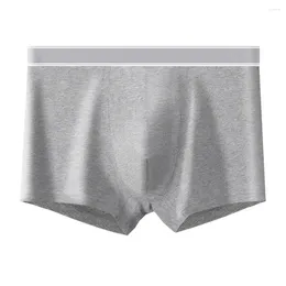 Underpants Mens Bulge Pouch Boxer Briefs Cotton Underwear Male Breathable Trunks Elastic Waist Panties Soft Shorts
