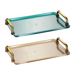 Plates Serving Tray Platter Easy To Clean Versatile For Bar Kitchen Dining Room Convenient Table Organiser Decorative Ottoman