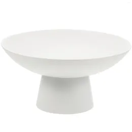 Dinnerware Sets Ceramic Fruit Bowl Modern White Marble Tray Plates Bowls Kitchen Counter Serving Basket Footed Candy