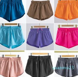 Yoga Outfit Womens Shorts Yoga Outfits High Waist Exercise Cheerleader Short Pants Fitness Wear Girls Running Elastic Adult Pants Sportswear Pocket