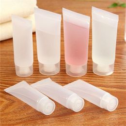 10ml 15ml 20ml 30ml 50ml 100ml Screw Flip Cap Cosmetic Soft Clear Empty Refillable Plastic Bottles For Shampoo Cleanser Shower Gel Vqphf