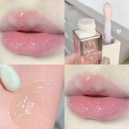 Lip Gloss Waterproof Moisturising Glass Oil Hydrating Plumping Lasting Repair Reduce Fine Lines Lips Care Makeup Cosmetics