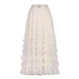 Skirts S-XL Multiple Colours 2023 Summer Simple And Versatile High Quality Cake Skirt A-line Women's Half Length