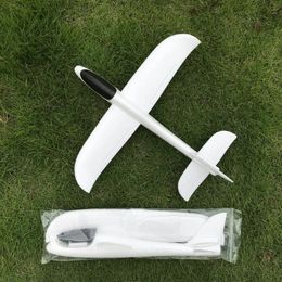 Aircraft Modle Pure White 49cm Hand Thrown Airplane Big Foam Plane Glider Model Outdoor Children's Toys Kids Birthday Party Creative 231021