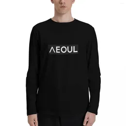 Men's Polos Seoul Hangul Long Sleeve T-Shirts Customised T Shirts Graphic Shirt Aesthetic Clothes Quick Drying T-shirt Mens