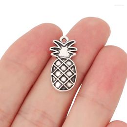 Charms 20 X Tibetan Silver Fruit Pineapple Pendants Beads For DIY Necklace Bracelet Jewelry Making Findings Accessories 24x12mm