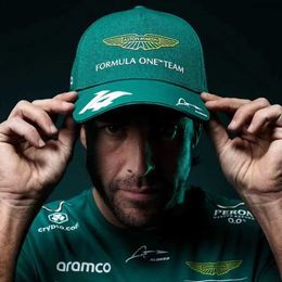 Ball Caps Fashion Alonso F1 Aston Martin Team Baseball Cap Snapback Cotton Hat Adjustable Sun Hats Gorras Hombre Fernando Gorra 2023 Y2303 22ZI