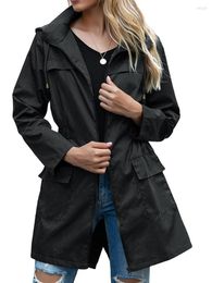 Women's Tanks Women's Women S Waterproof Rain Jacket With Hood Lightweight Windbreaker Coat Outdoor Trench Packable Raincoat