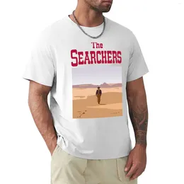 Men's Polos The Searchers Illustration With Title T-Shirt Anime Custom T Shirts Plus Size Clothes For Men