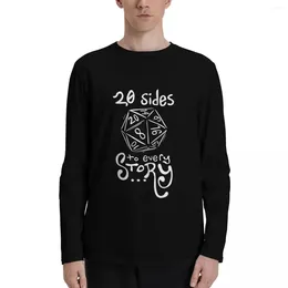 Men's Polos 20 Sides To Every Storey Tee Long Sleeve T-Shirts Plus Size Tops Graphic T Shirt Shirts Mens Anime
