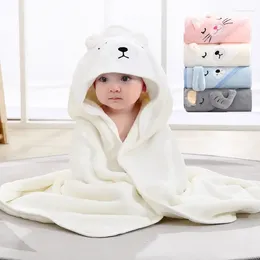 Blankets 80x80cm Born Wrap Blanket Baby Soft Warm Cloak Children Bath Towel Infant Swaddle Coral Fleece For 0-12 Month