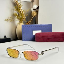 Óculos de sol masculinos e femininos designer de moda meia armação retângulo óculos de sol multifuncional UV400 moda rua foto óculos de sol GG1278S