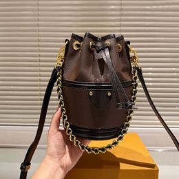 Luis Vuittons Shoulder Viton Lvse Lvity Bag Mini Bucket Women Bag Tote Classic Old Flower Letter Cross Body Bags Handbags Drawstring Binding Purse Gold Hardware Remo