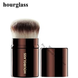 Makeup Tools Hourglass Retractable Kabuki Brush Travel Foundation Face Liquid Cream Powder Buffing Tool 231023