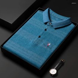 Men's Polos High-end Trend Embroidery Long-sleeved T-shirt For 2023 Spring And Autumn Youth Casual Polo Shirt Luxury Top