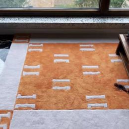 Orange Rugs Top Designer rug Luxurious Simple living room coffee table bedroom bedside dining room study cloakroom Contact us for more pictures