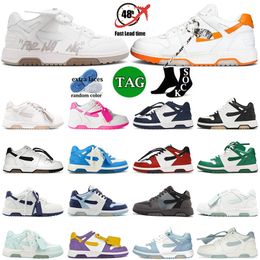 Outdoors designer sneakers Out of office White Blue Green Orange Pink Light Grey mens womens casual shoes skateboarding luxury trainers platform walking jogging