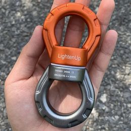 Carabiners 30KN Outdoor Safety Rope Swivel Connector Universal Ring Gimbal Ring Rotary Connector Rotational Hammock for Aerial Yoga 231021