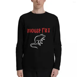 Men's Polos Mouse Rat Long Sleeve T-Shirts Oversized T Shirts T-shirt For A Boy Blank Mens Plain